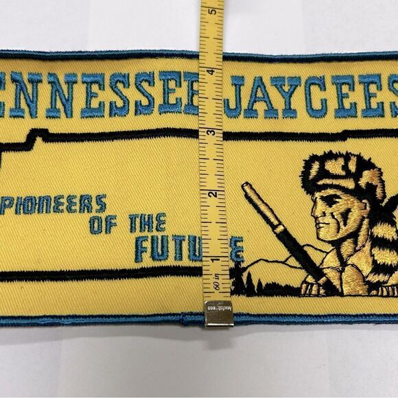 VTG BSA Boy Scout Large Patch, Tennessee Jaycees, Pioneers, 10" Length - Picture 5 of 6